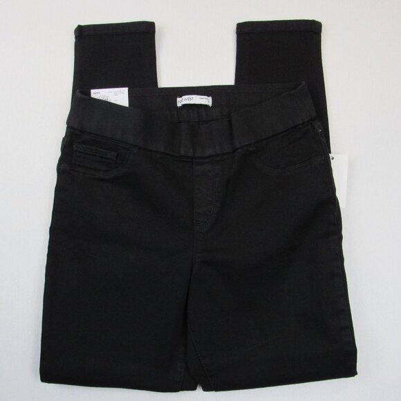 Nine West Black Pull-On Jegging  Women's Size 8 Mid Rise Stretch Comfort Waist - Picture 1 of 11